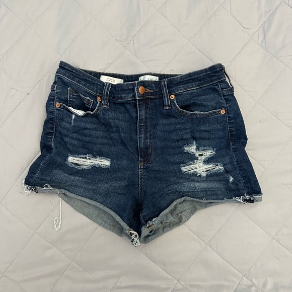 Daisy Distress Shorts - Dark main image 1